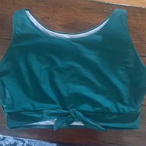 Emerald Green Full coverage bikini top sz L